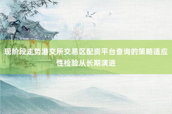 现阶段走势港交所交易区配资平台查询的策略适应性检验从长期演进