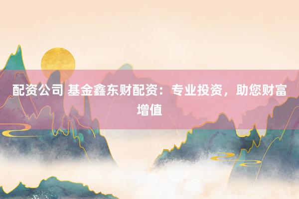 配资公司 基金鑫东财配资：专业投资，助您财富增值